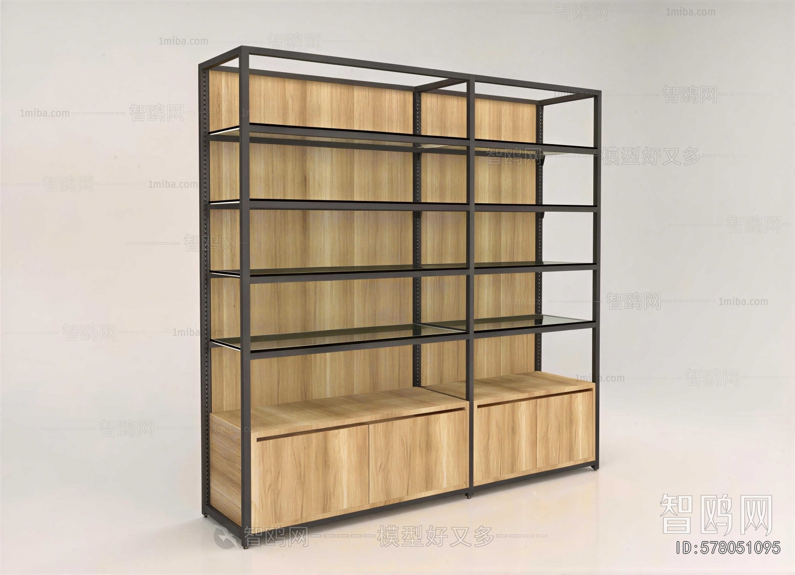 Modern Supermarket Shelf