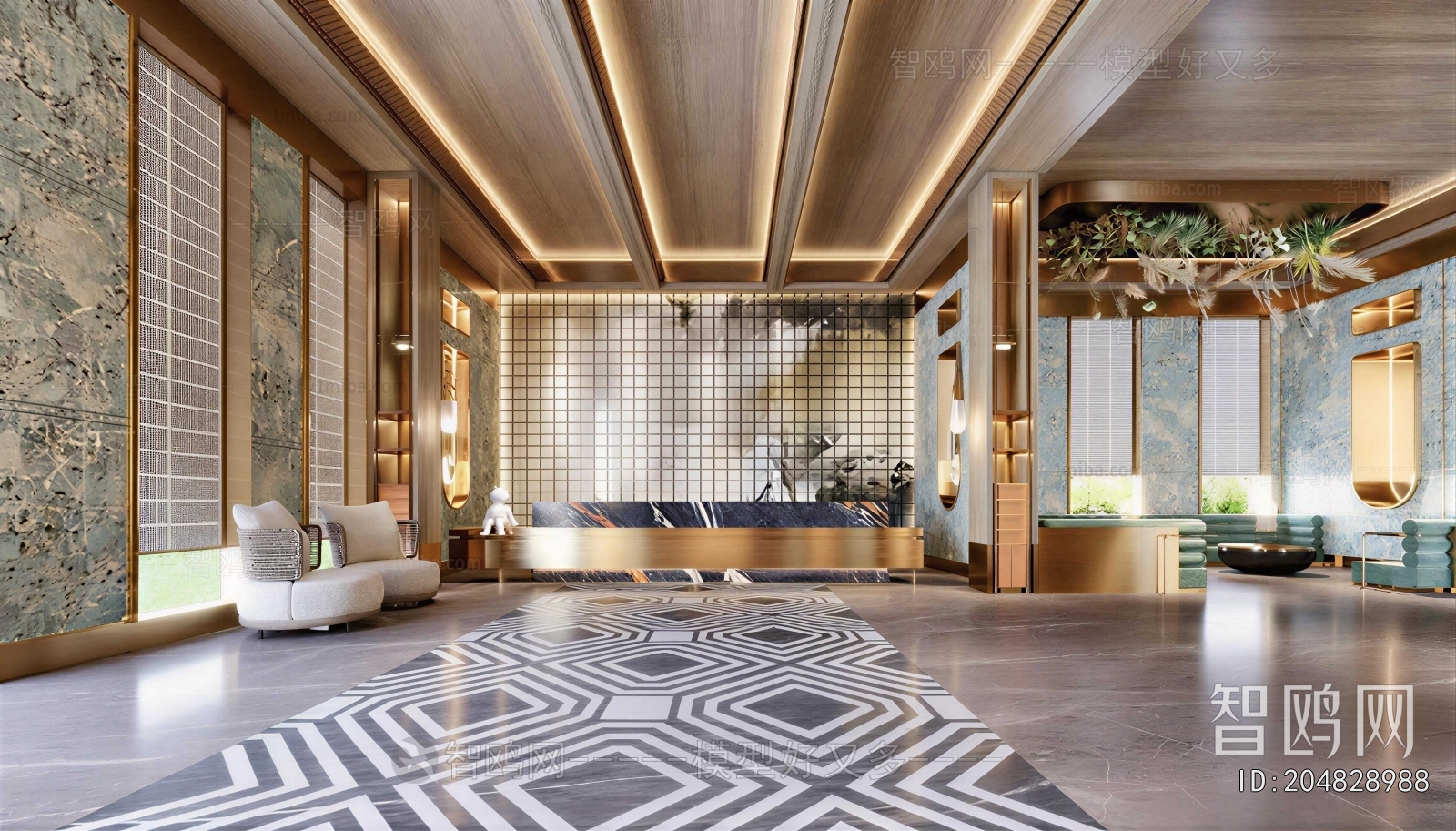 New Chinese Style Lobby Hall