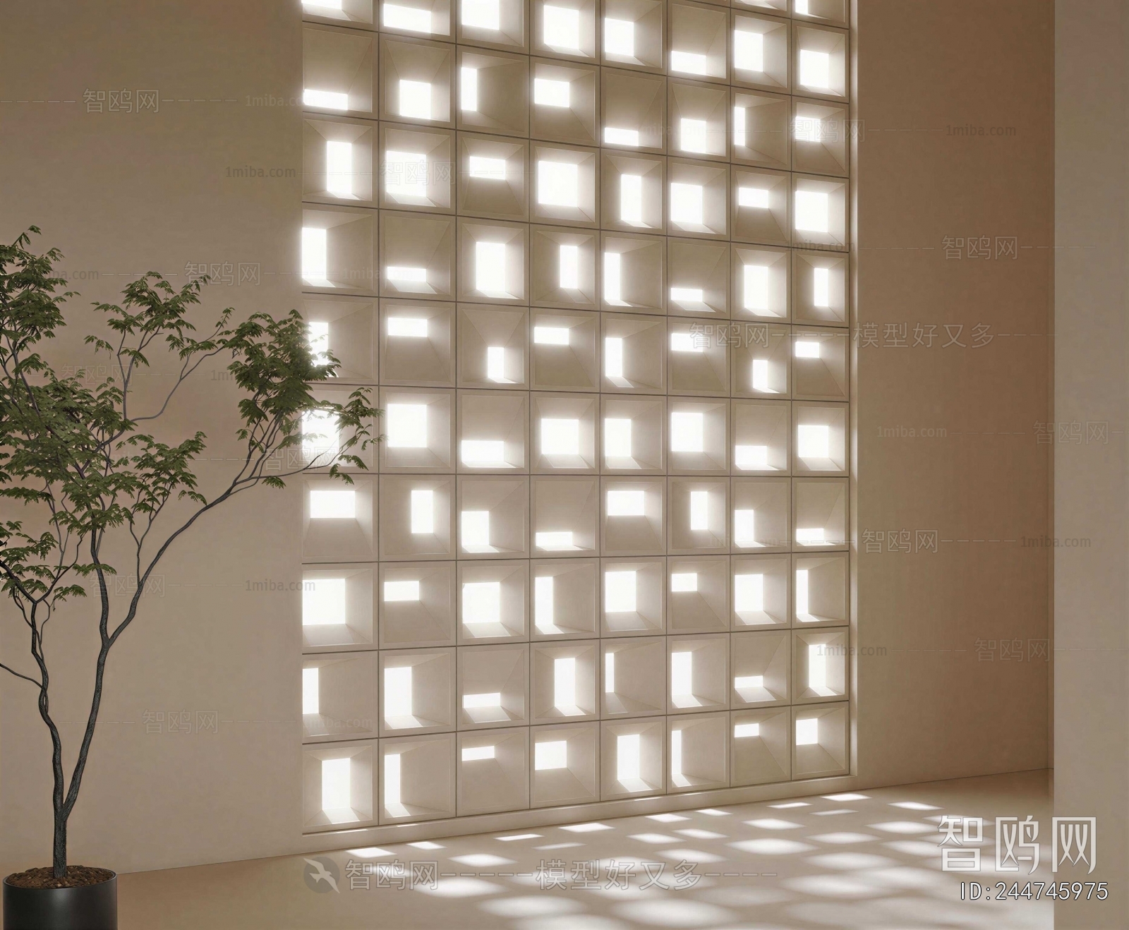 Modern Cement Brick Screen Partition