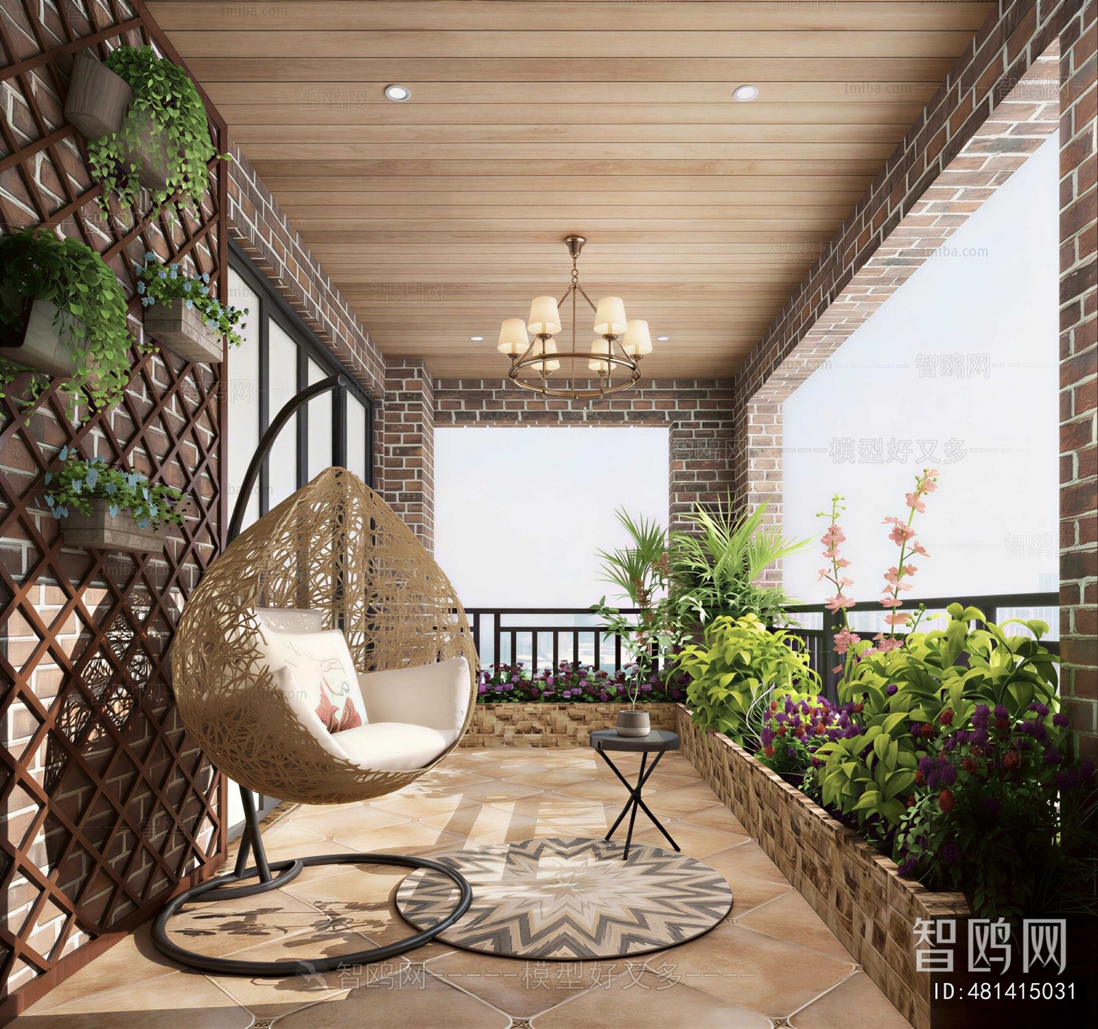 Retro Style Leisure Balcony