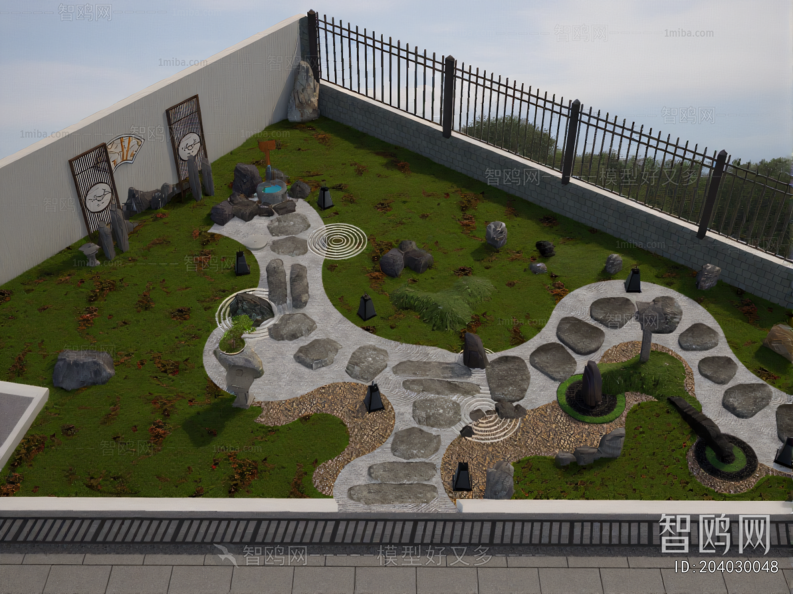 Modern Courtyard/landscape