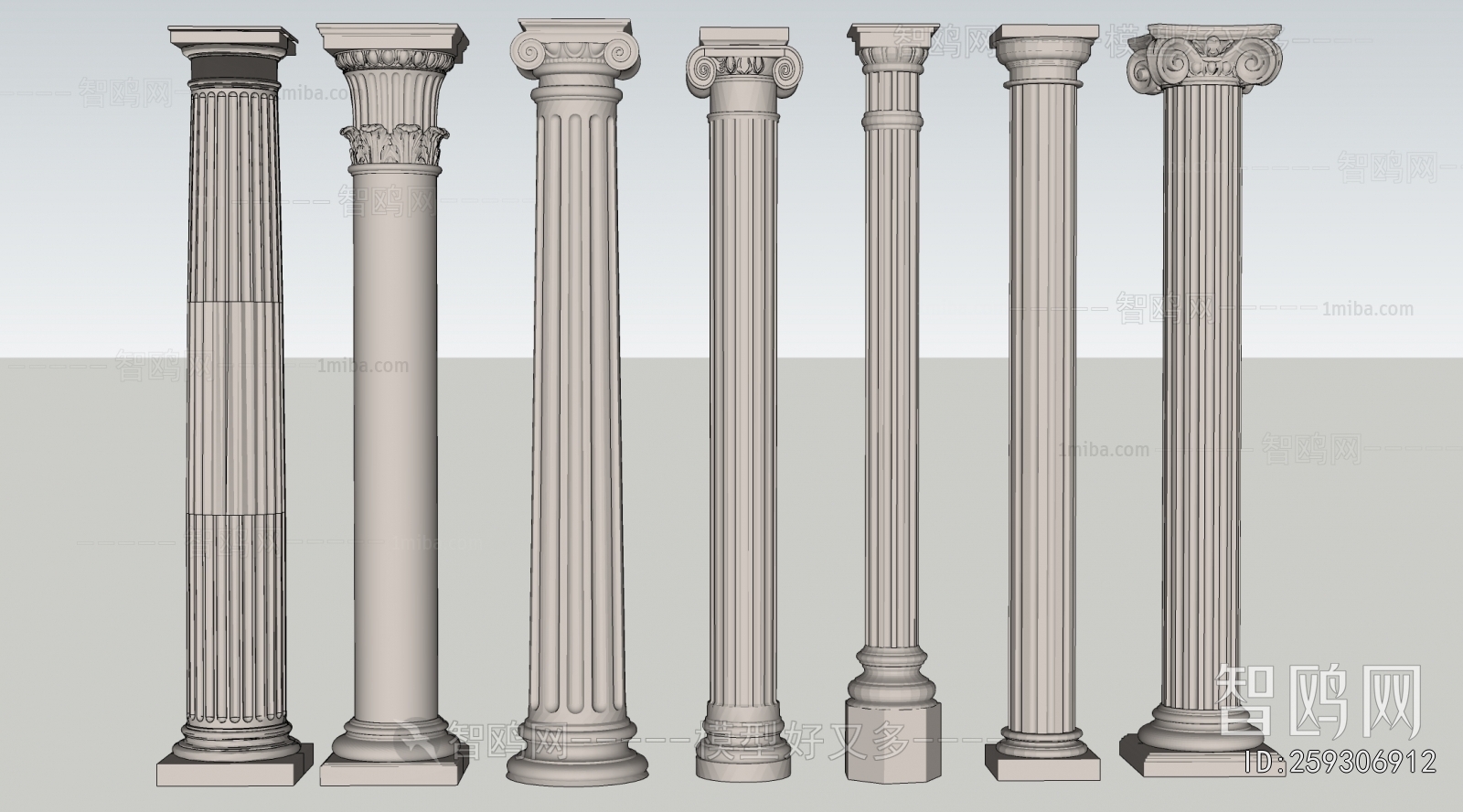 European Style Roman Pillar