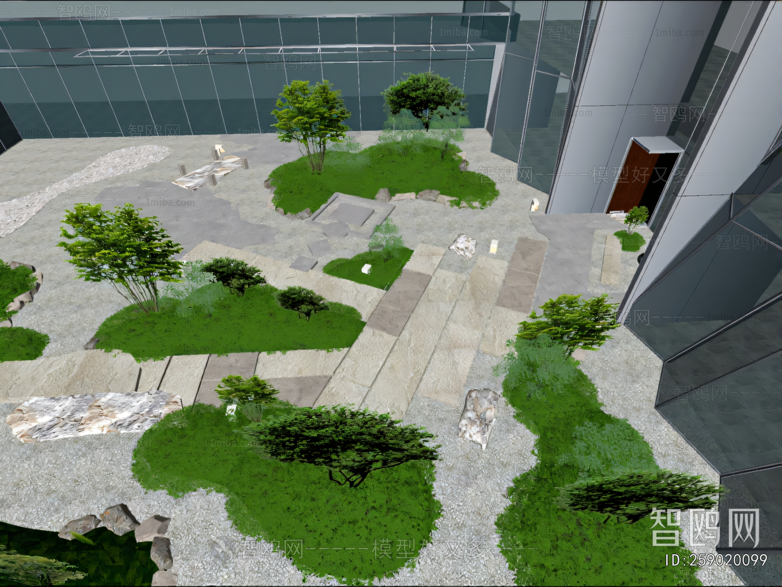 Modern Courtyard/landscape