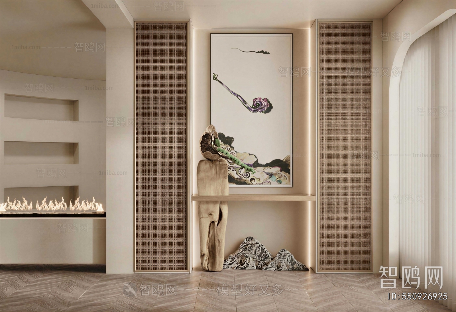 Wabi-sabi Style Hallway