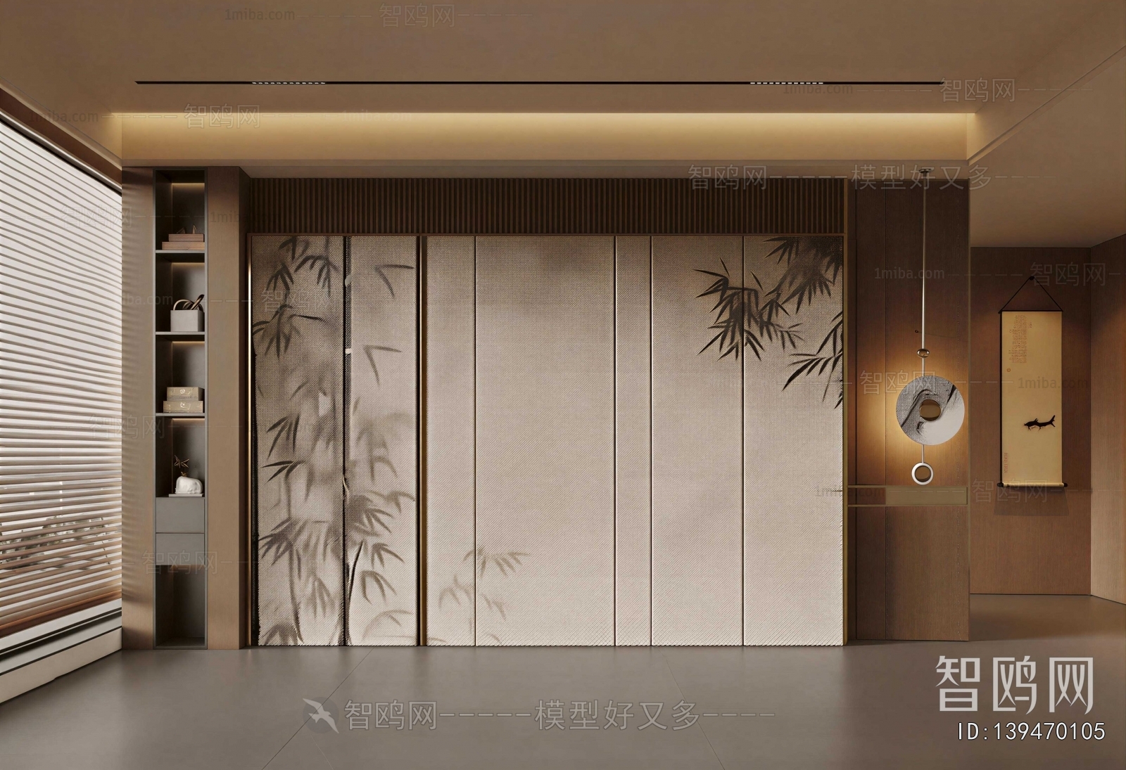 New Chinese Style TV Wall