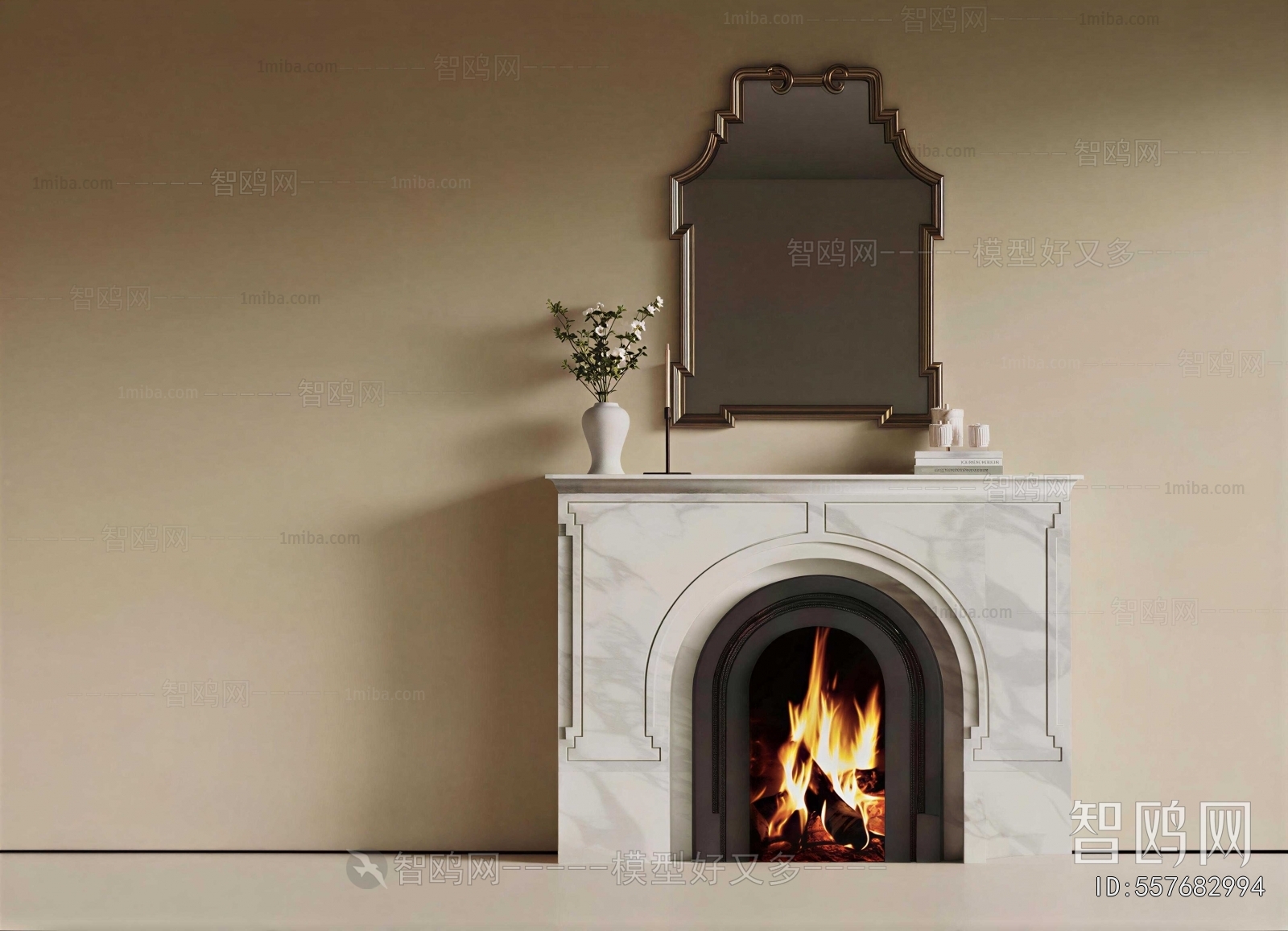 French Style Fireplace