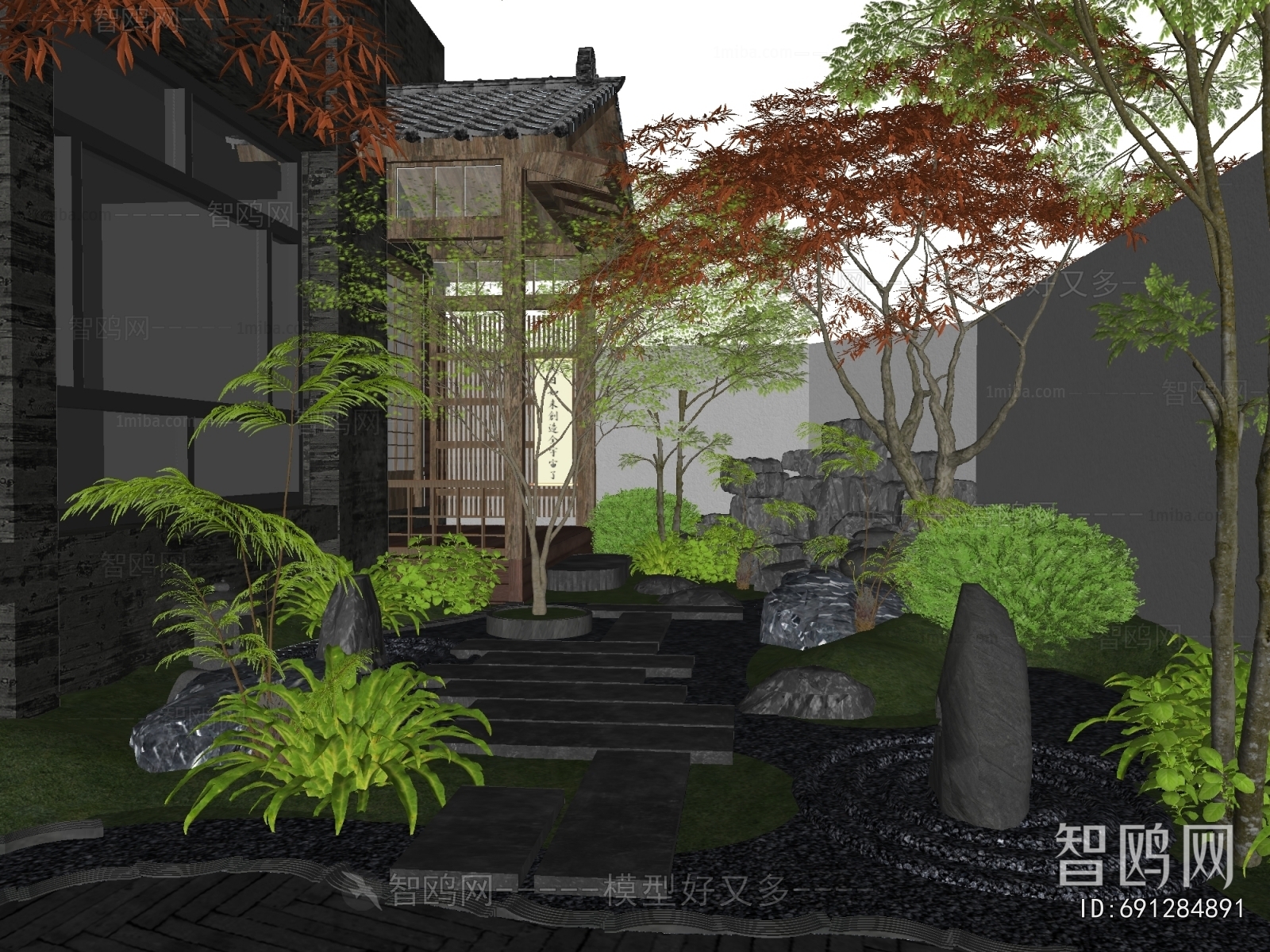 New Chinese Style Courtyard/landscape