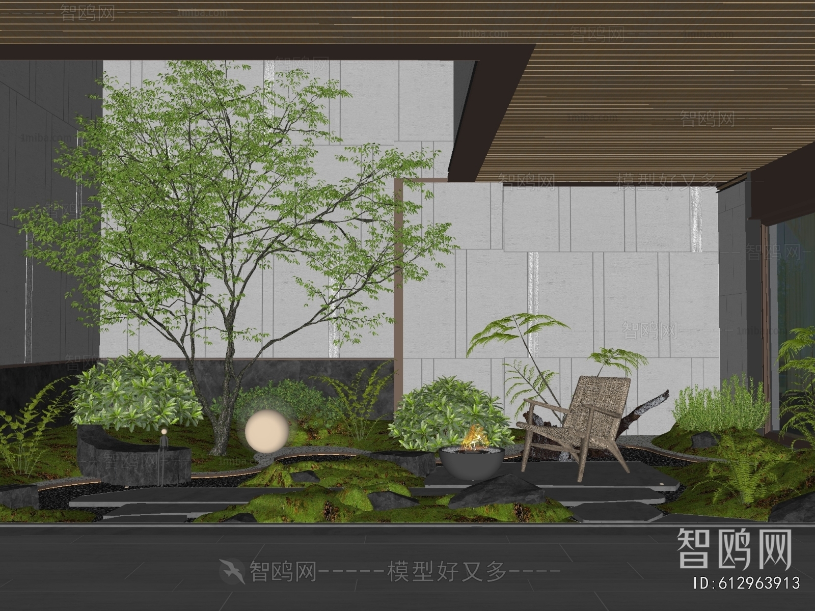 Modern Courtyard/landscape
