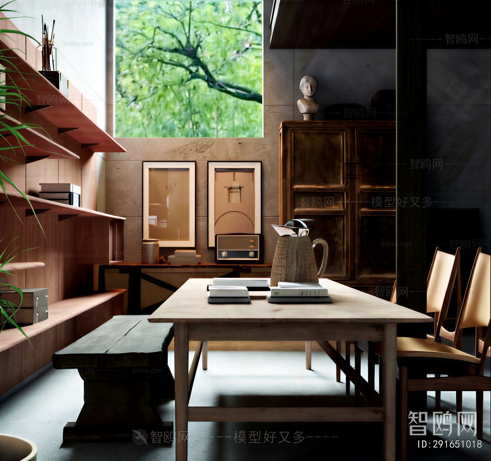 Wabi-sabi Style Dining Room