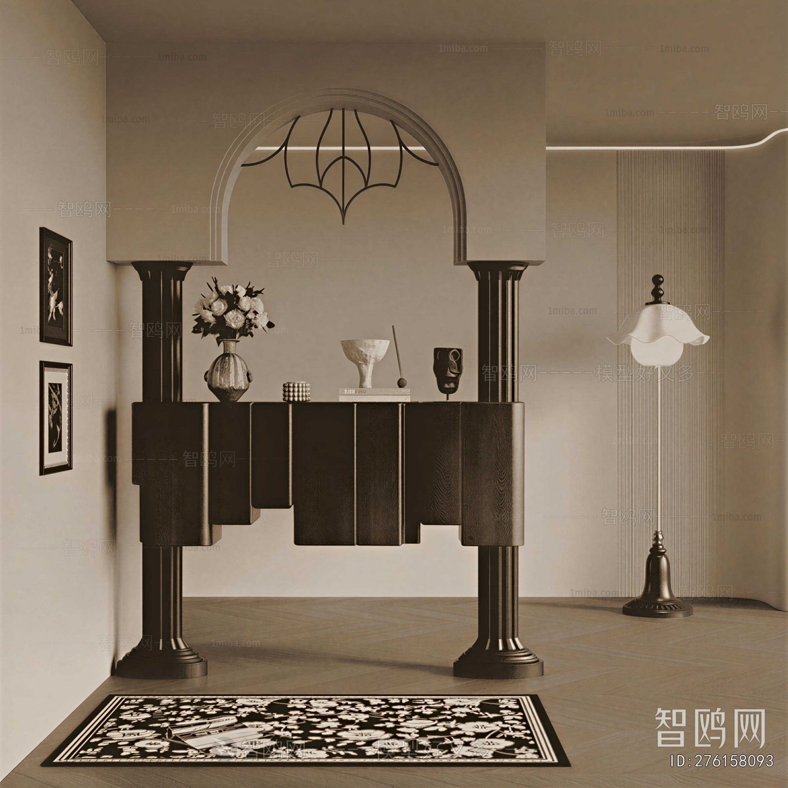 French Style Hallway