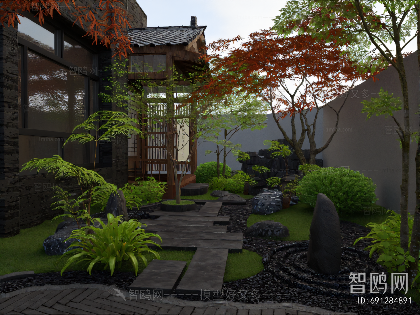 New Chinese Style Courtyard/landscape