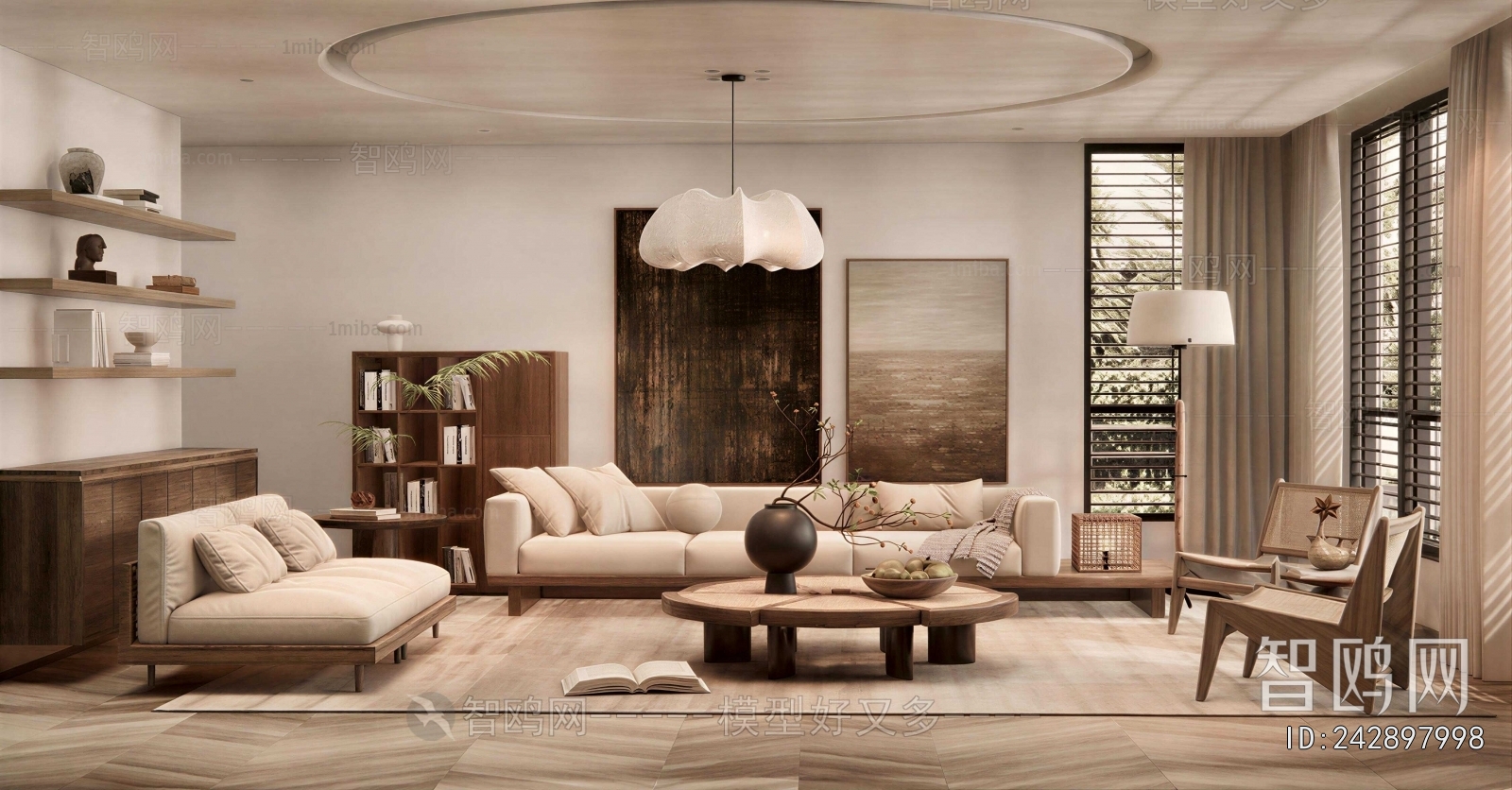 Wabi-sabi Style A Living Room