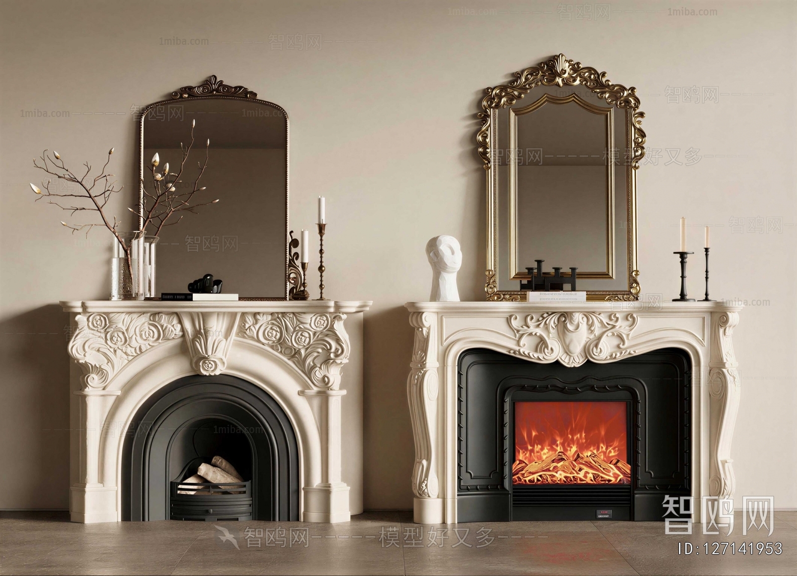 French Style Fireplace