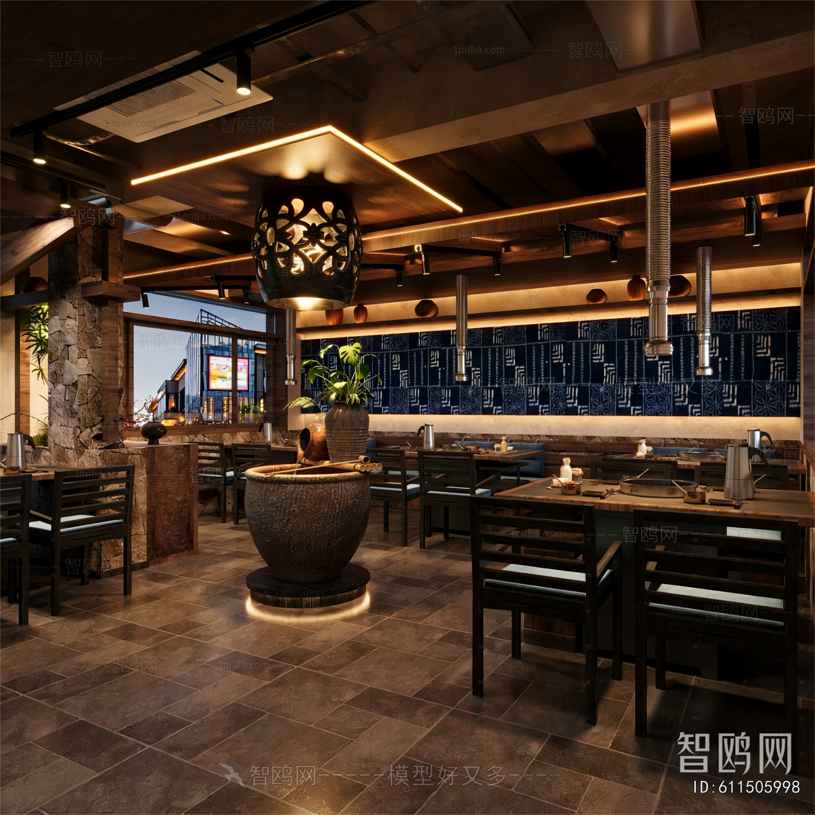 Industrial Style Hot Pot Restaurant