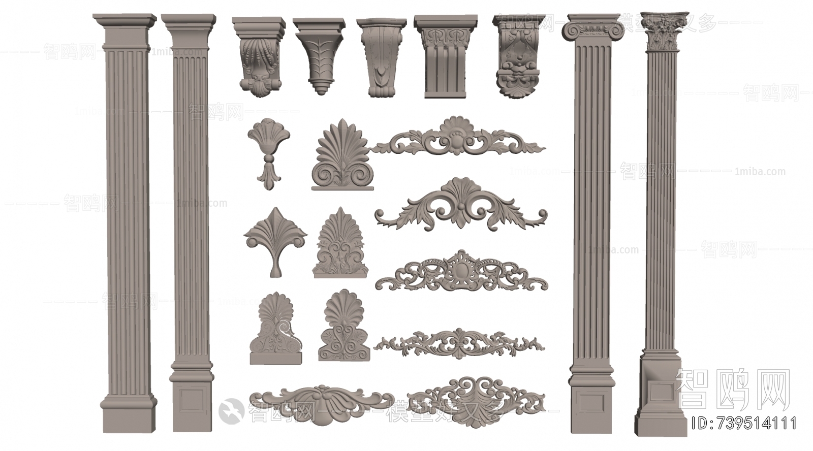 European Style Roman Pillar
