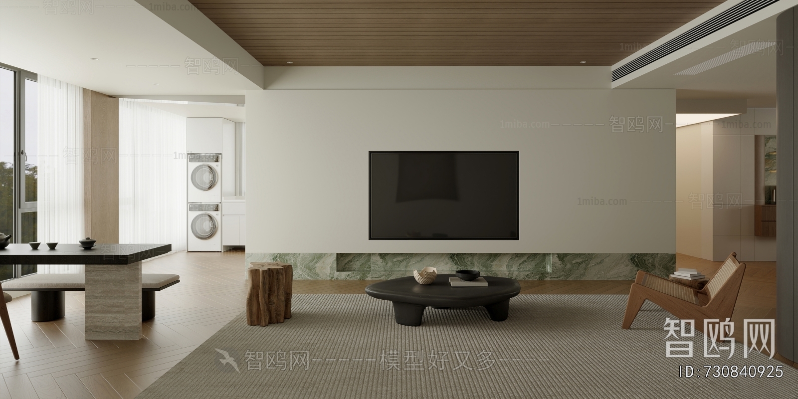 Wabi-sabi Style A Living Room