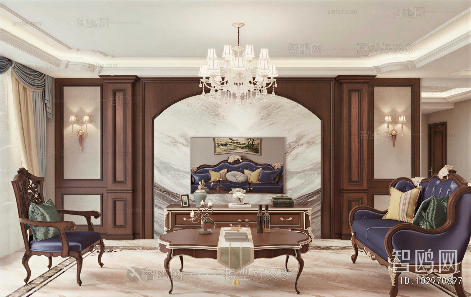 American Style A Living Room