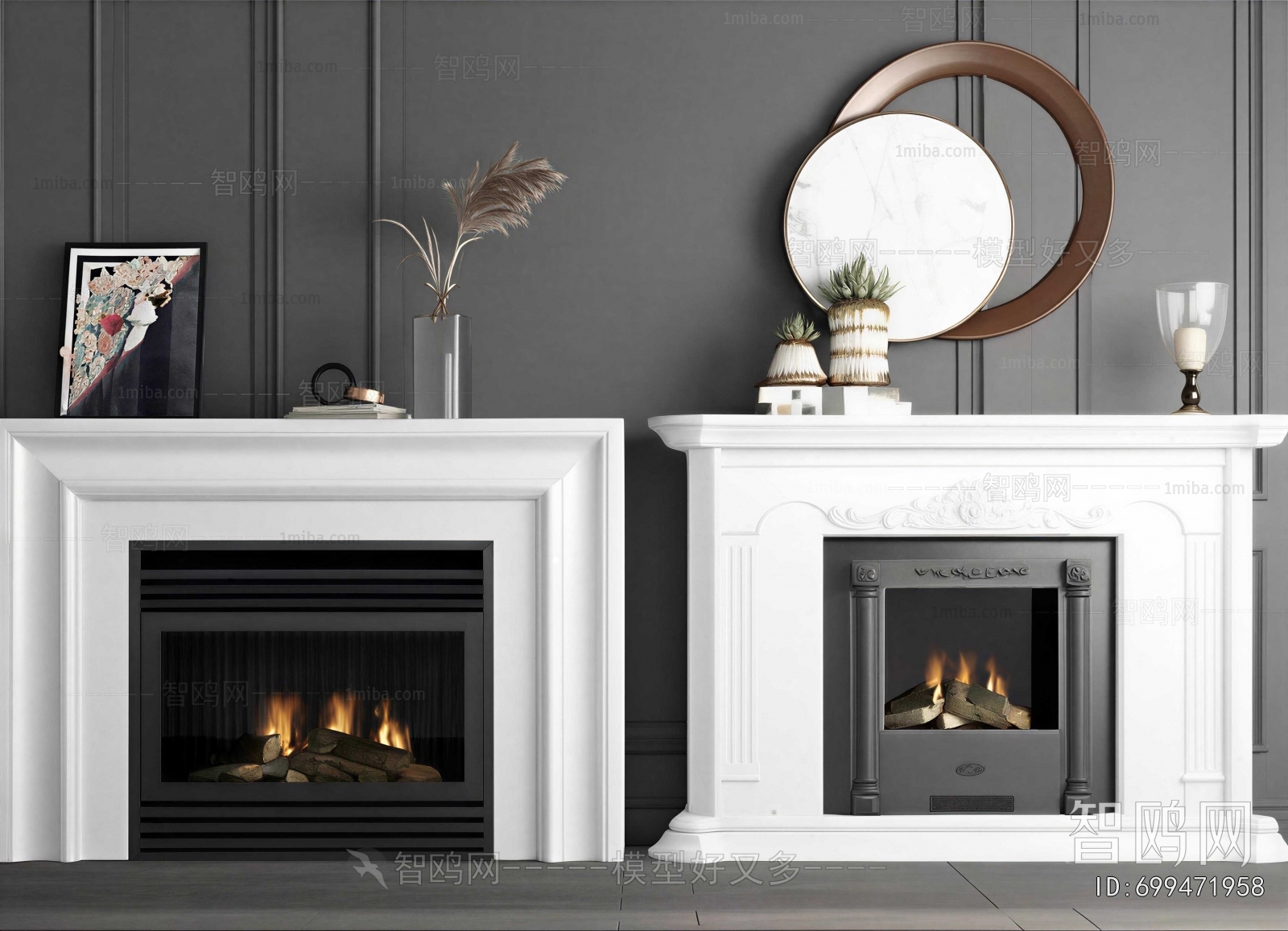 French Style Fireplace