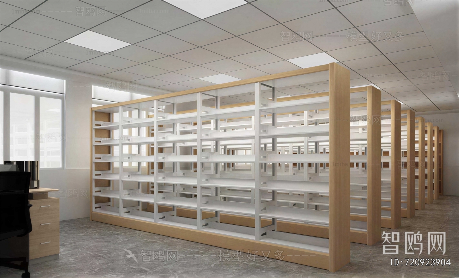 Modern Supermarket Shelf