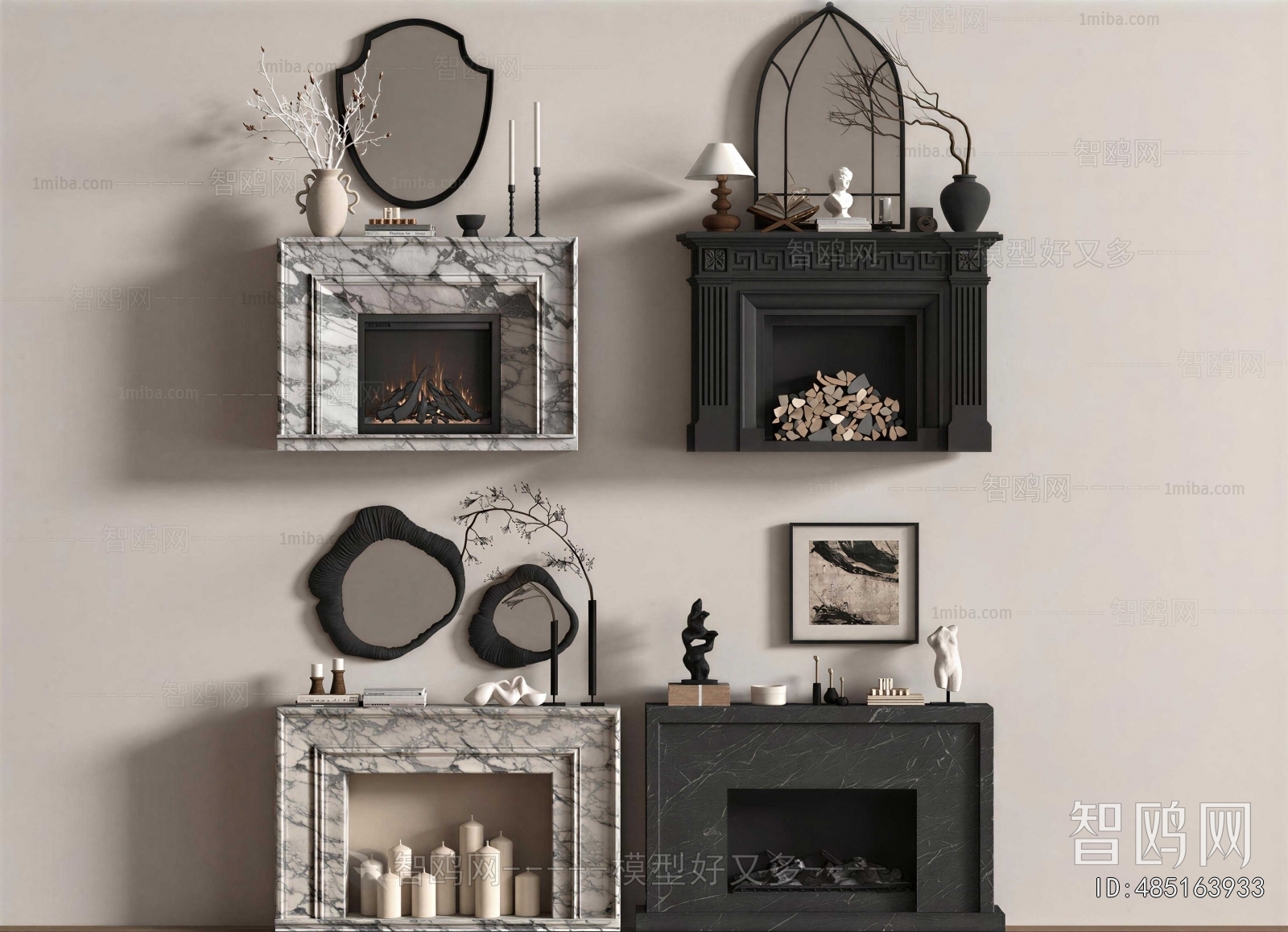 French Style Fireplace