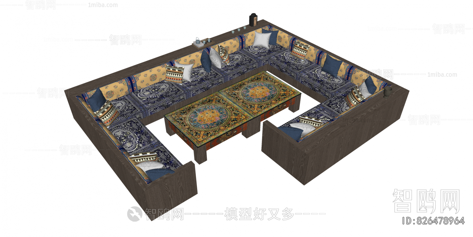 New Chinese Style Sofa Combination
