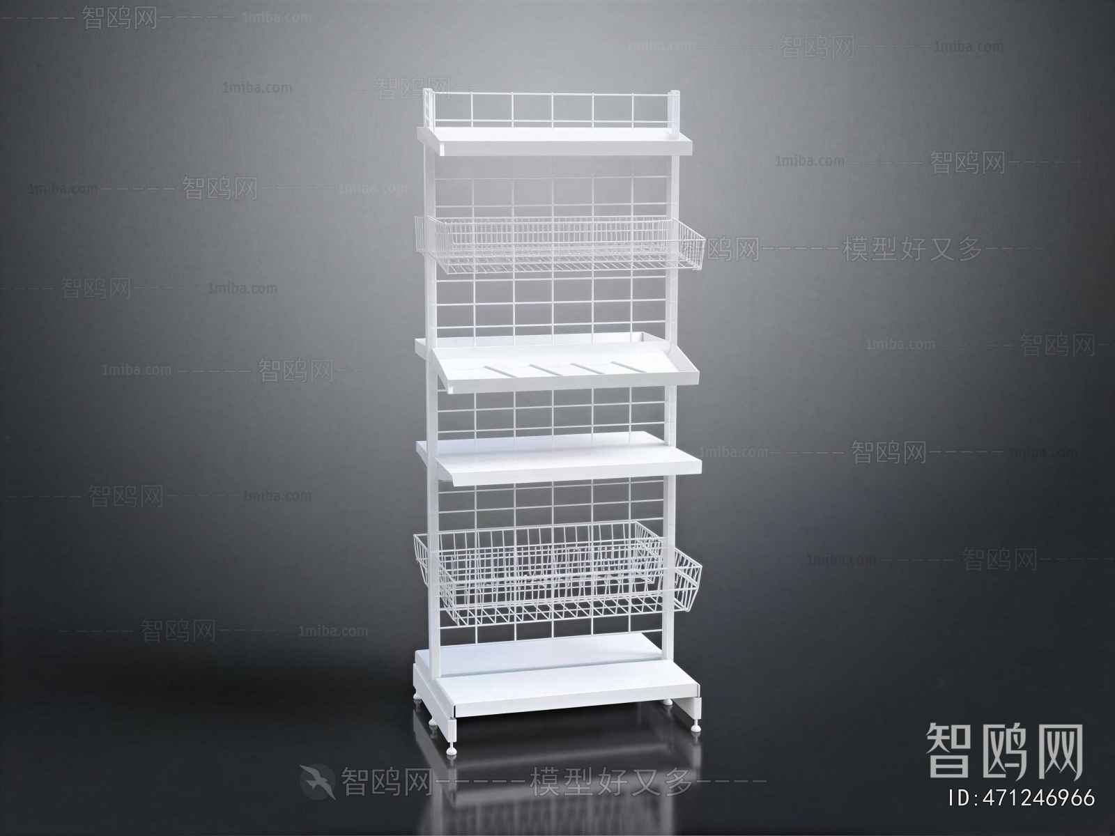 Modern Supermarket Shelf