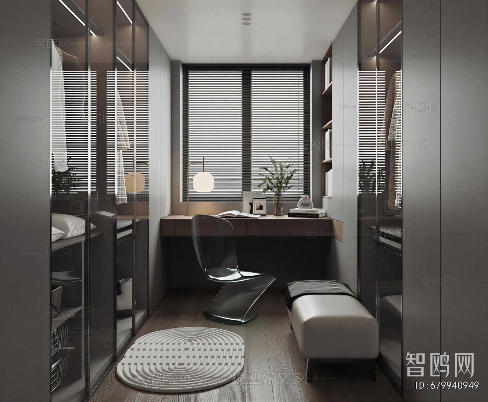 Modern Clothes Storage Area