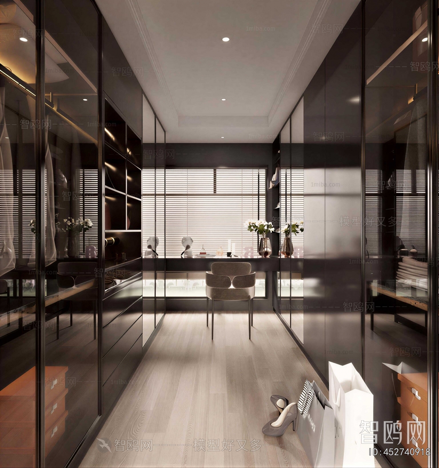 Modern Clothes Storage Area