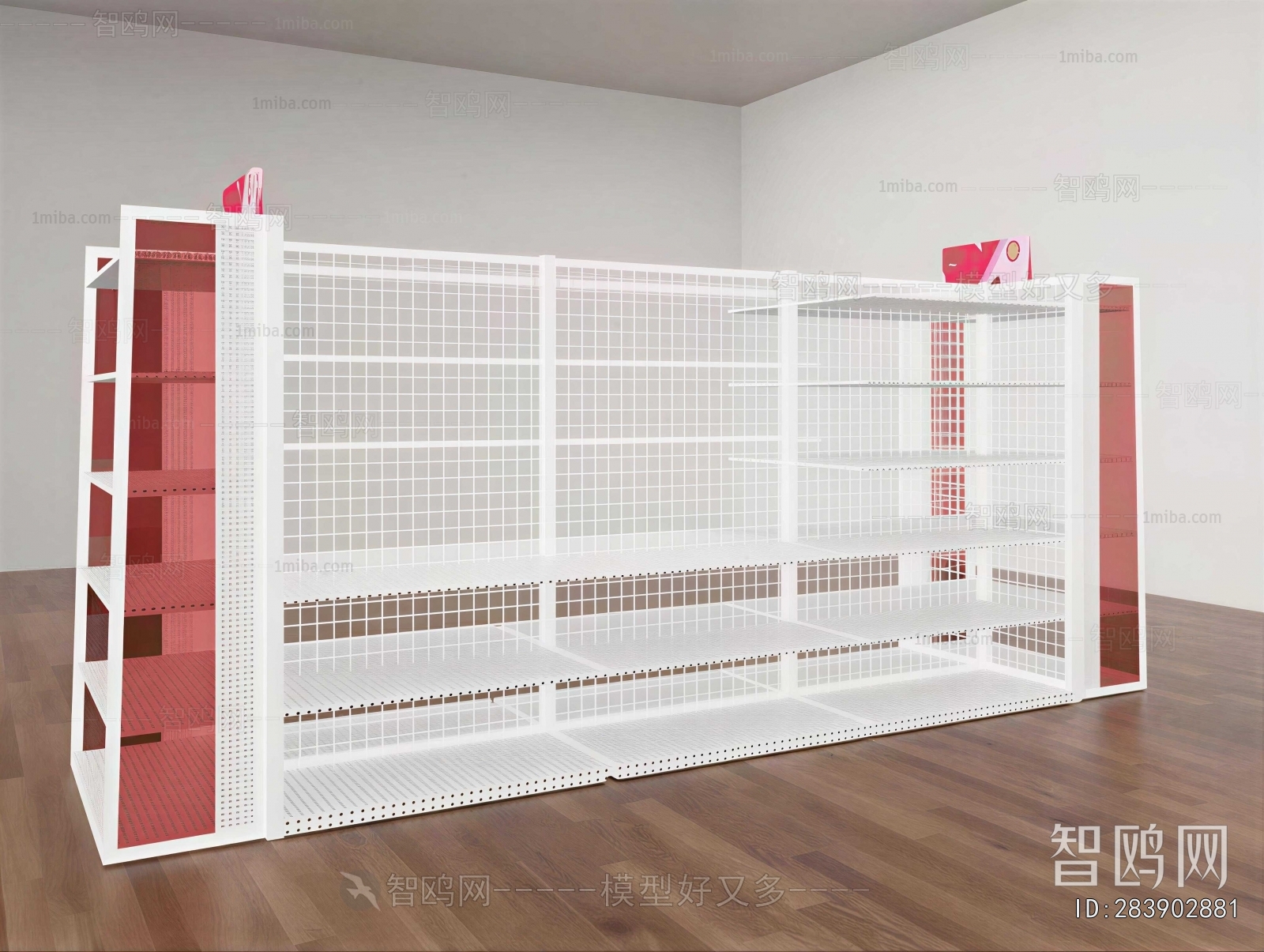Modern Supermarket Shelf