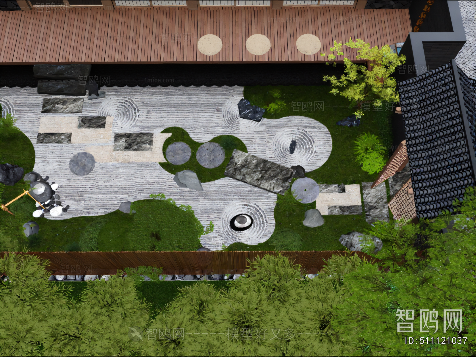 New Chinese Style Courtyard/landscape