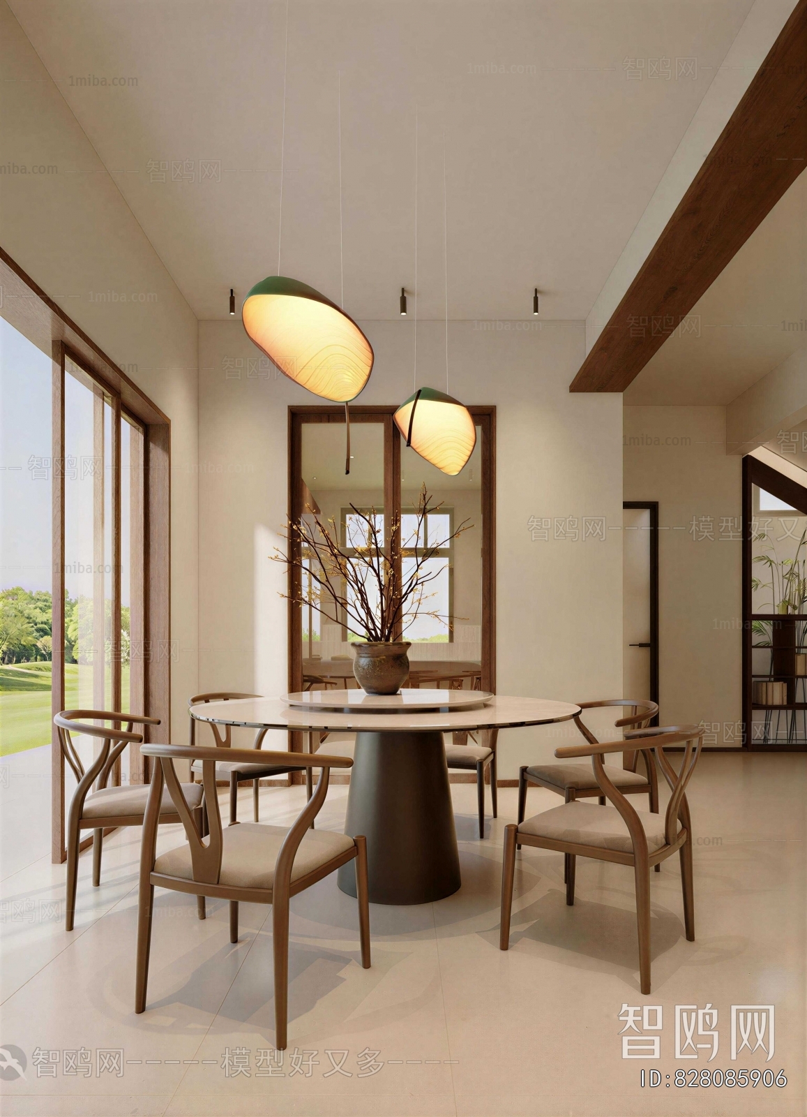 New Chinese Style Dining Room