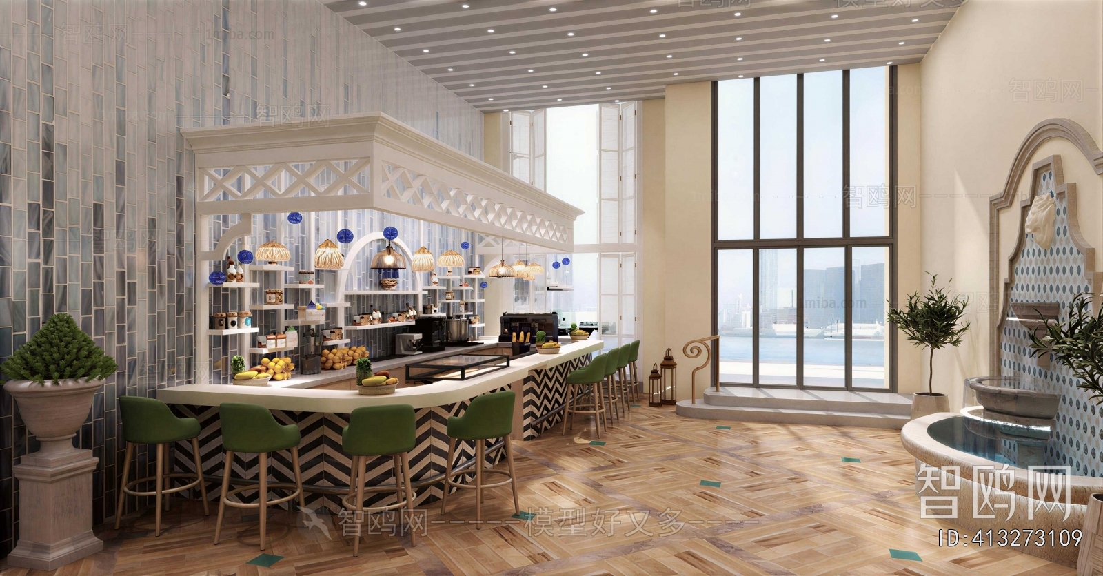 Mediterranean Style Cafe