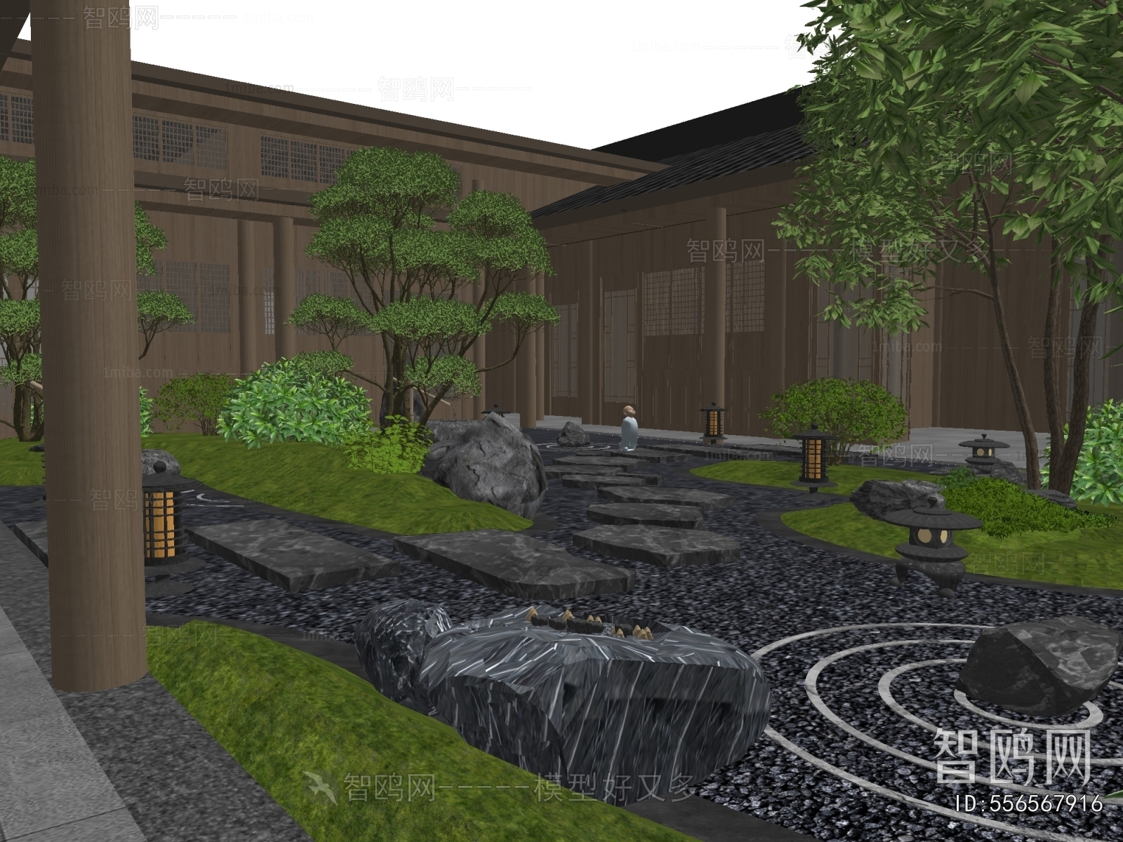 Modern Courtyard/landscape