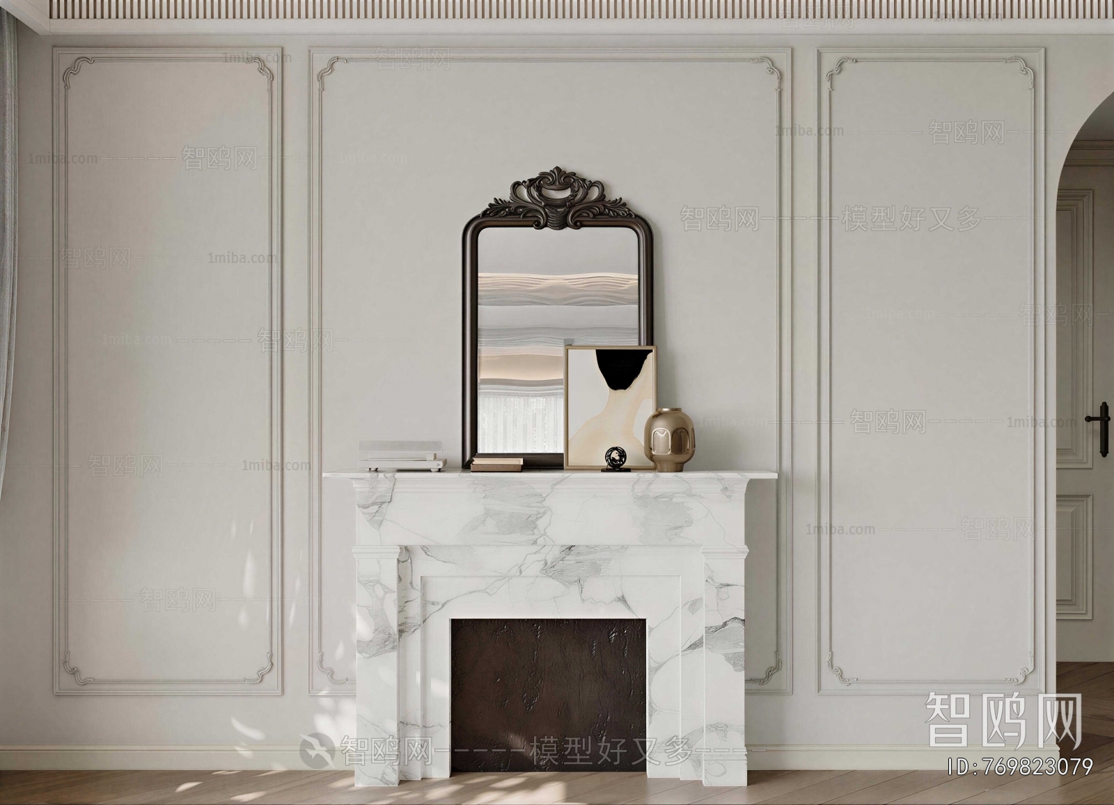 French Style Fireplace