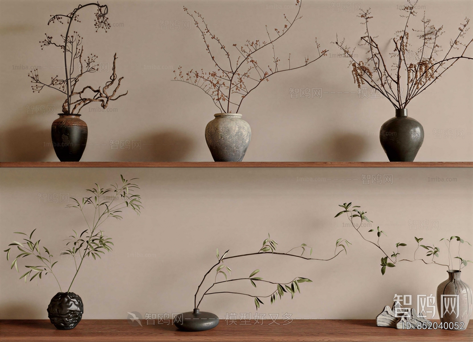 Wabi-sabi Style Dried Branch