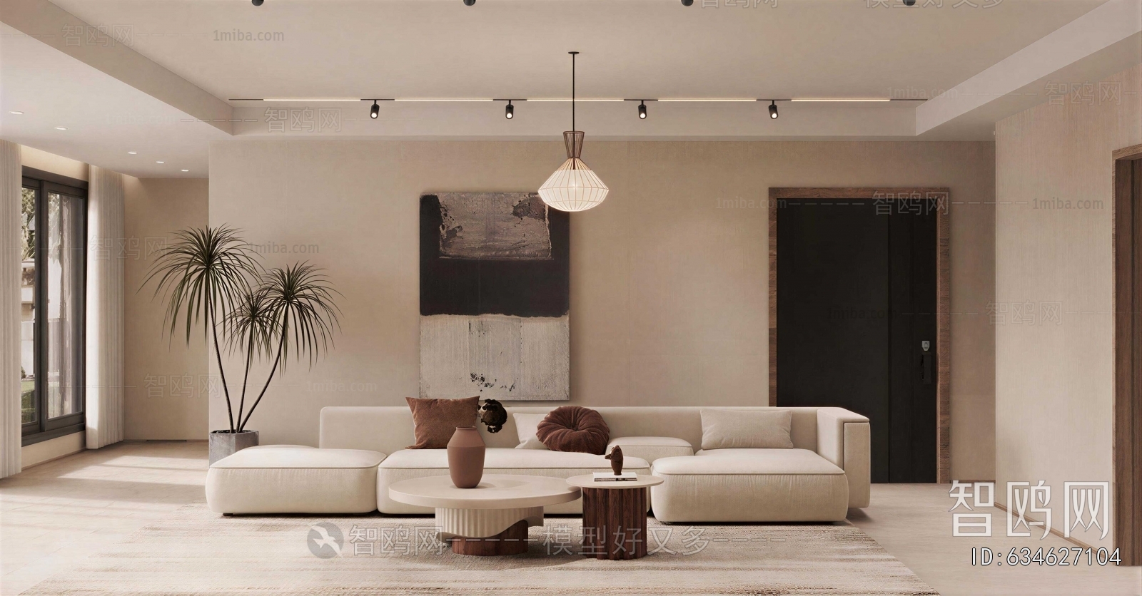 Wabi-sabi Style A Living Room