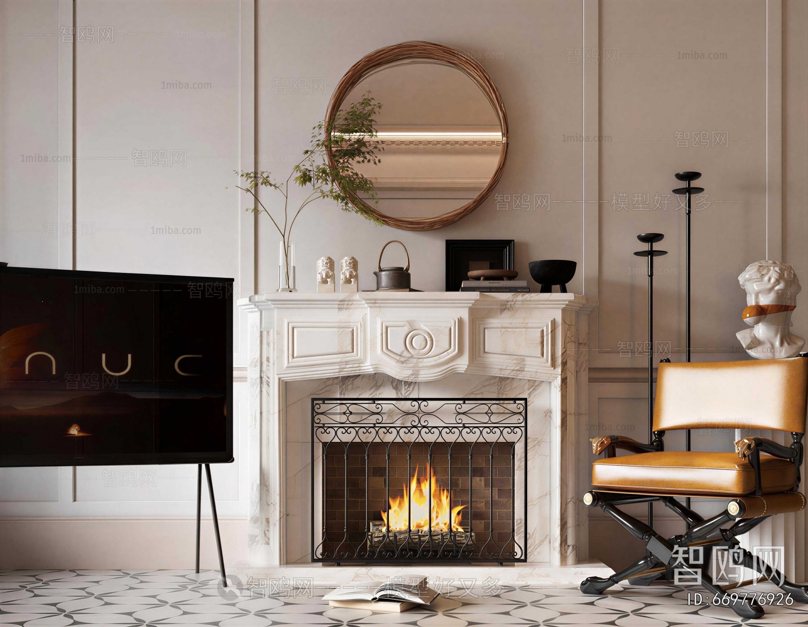 French Style Fireplace