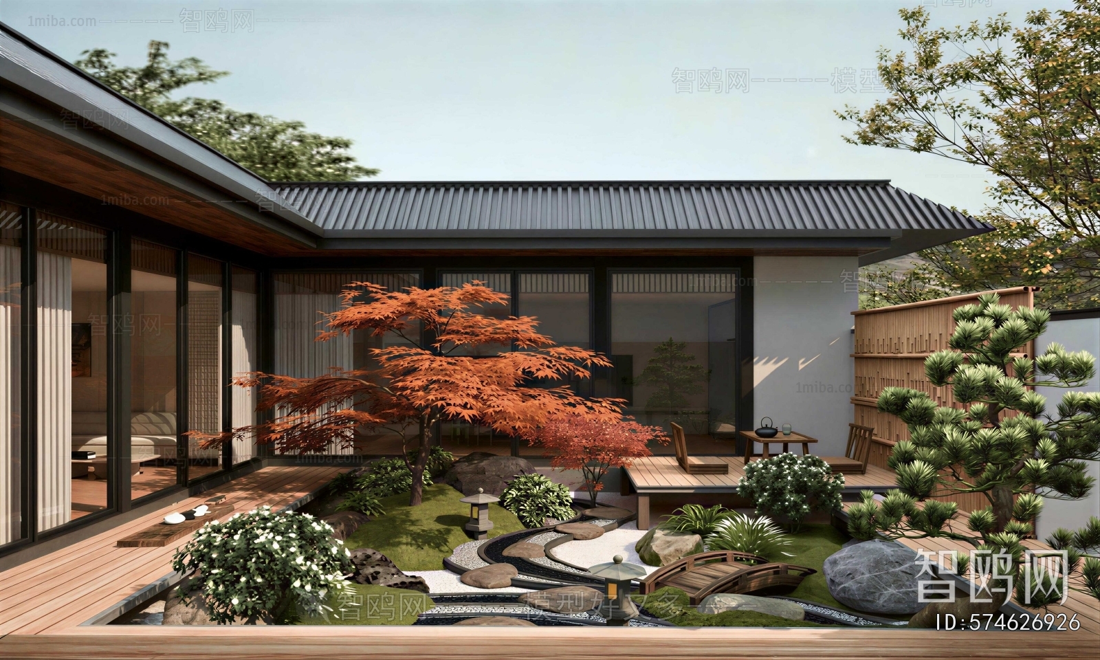 Japanese Style Courtyard/landscape