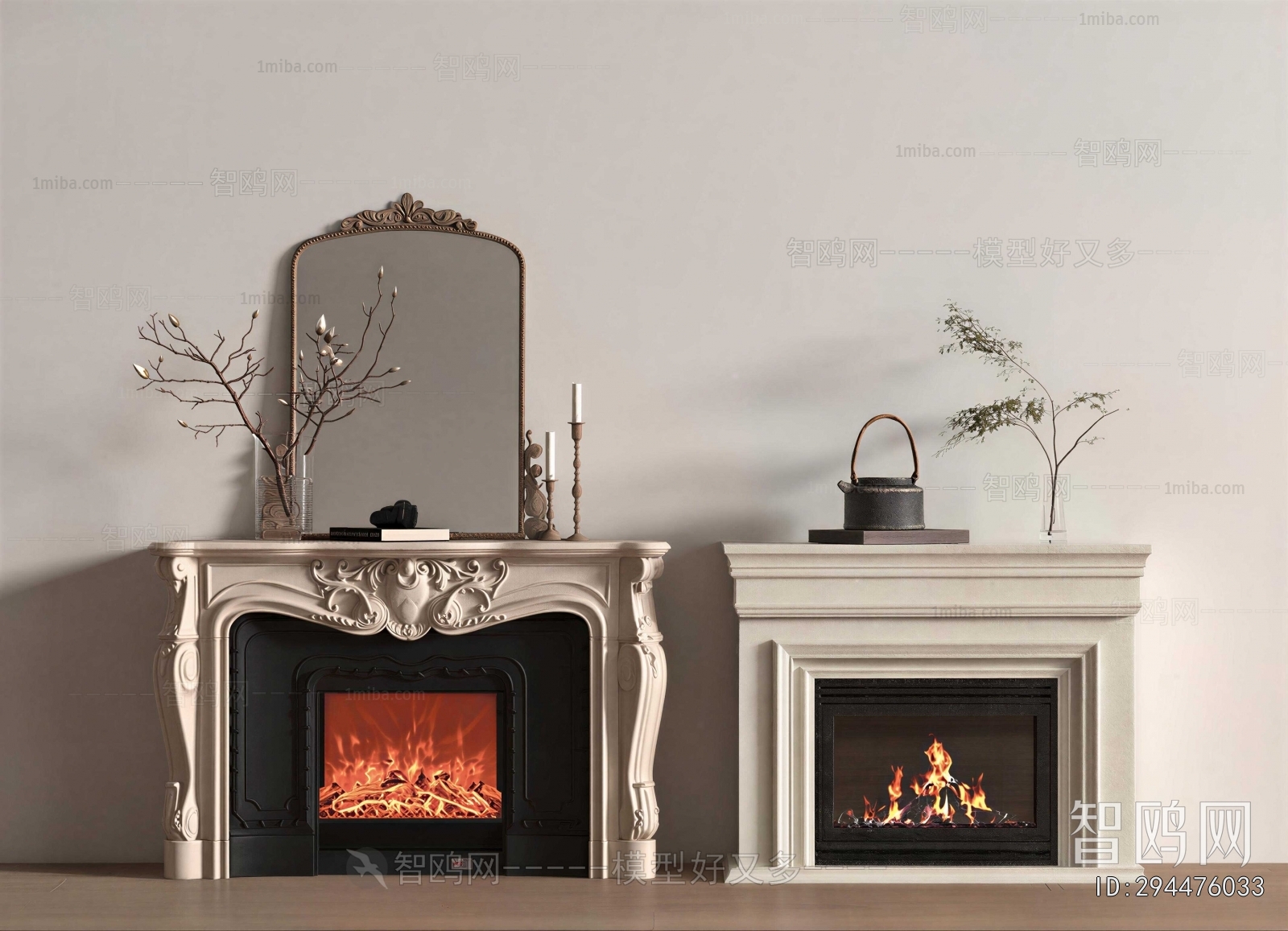 European Style Fireplace