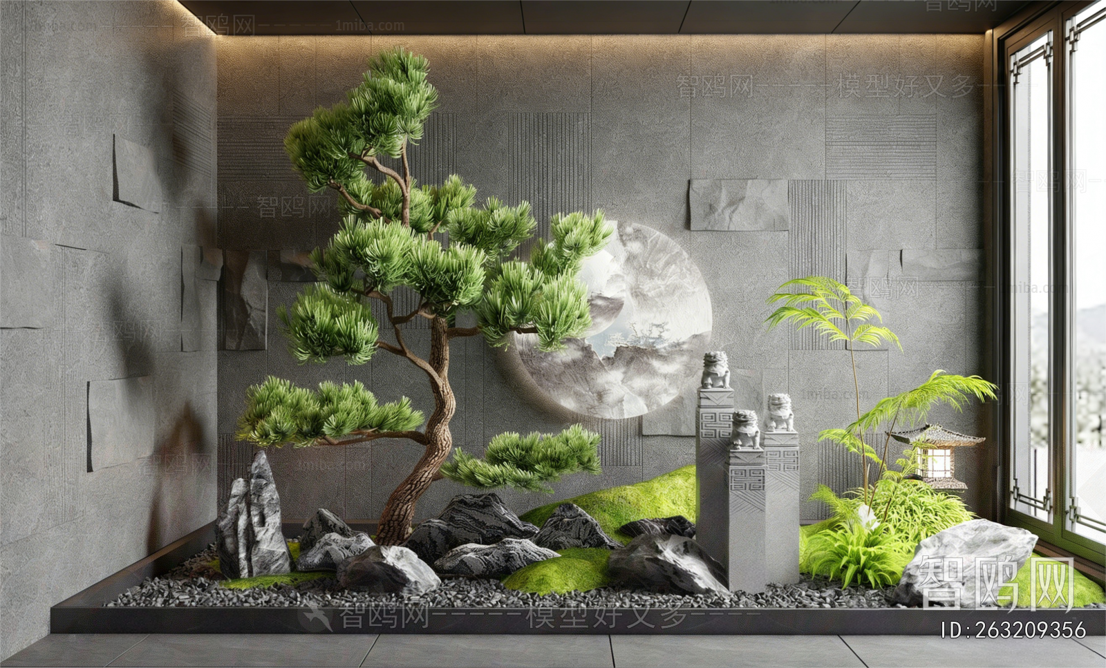New Chinese Style Plant Landscaping