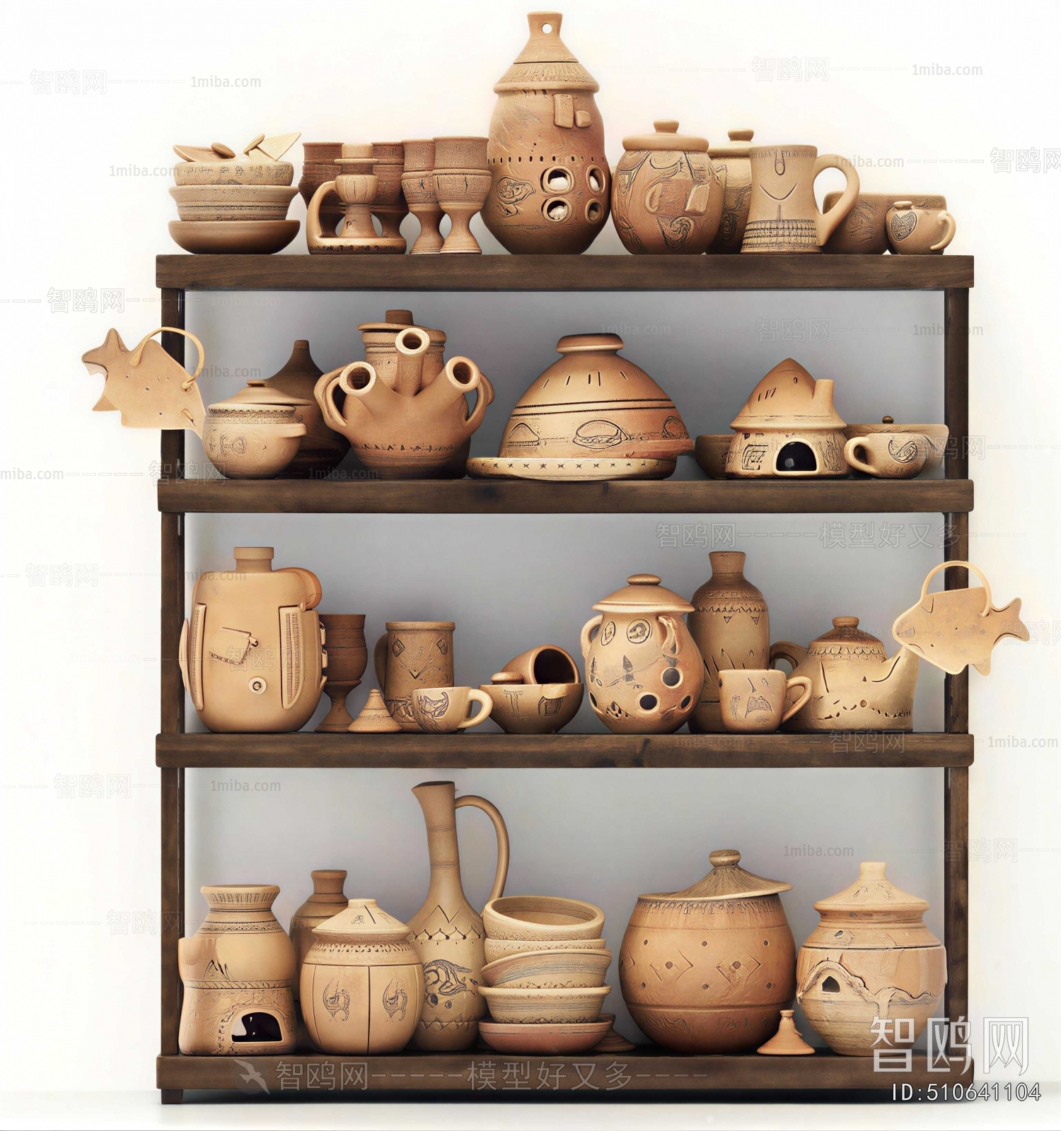Wabi-sabi Style Clay Pot