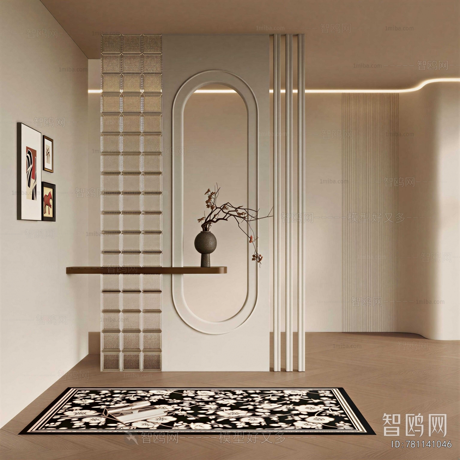 French Style Hallway