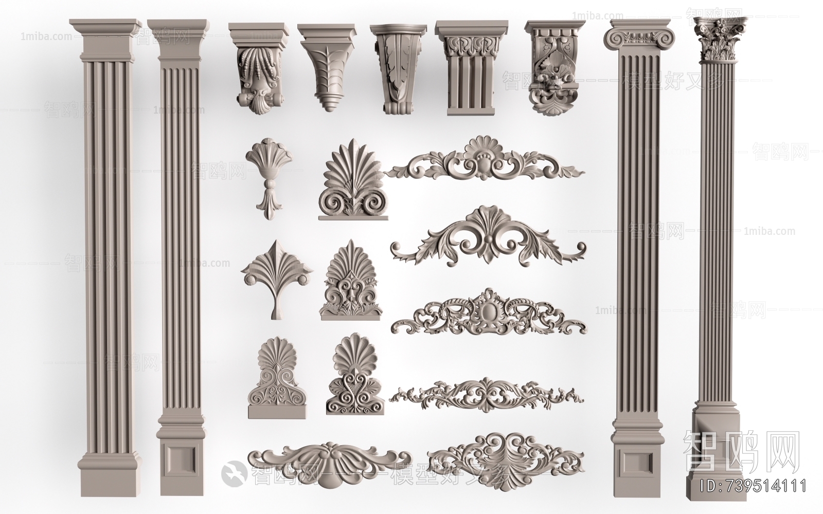 European Style Roman Pillar