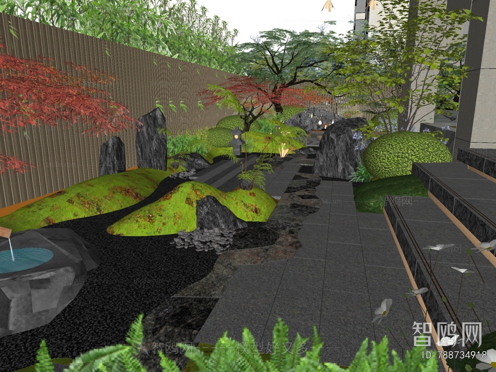 Modern Courtyard/landscape