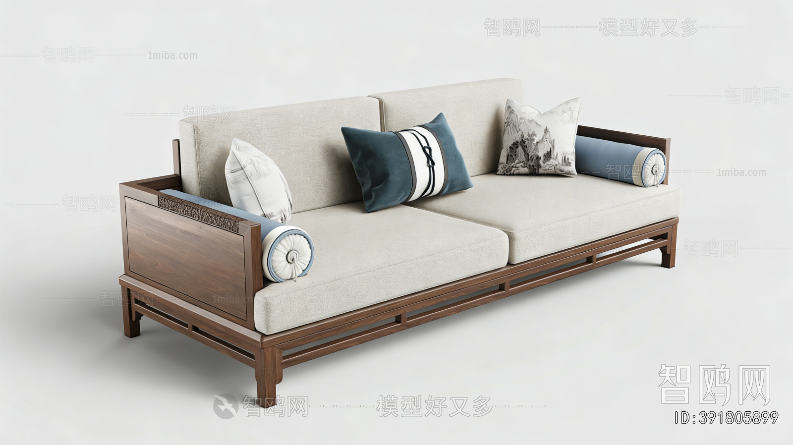 New Chinese Style A Sofa For Two