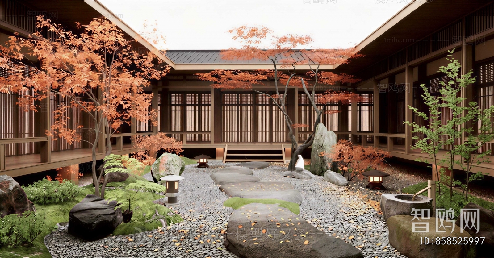 New Chinese Style Courtyard/landscape