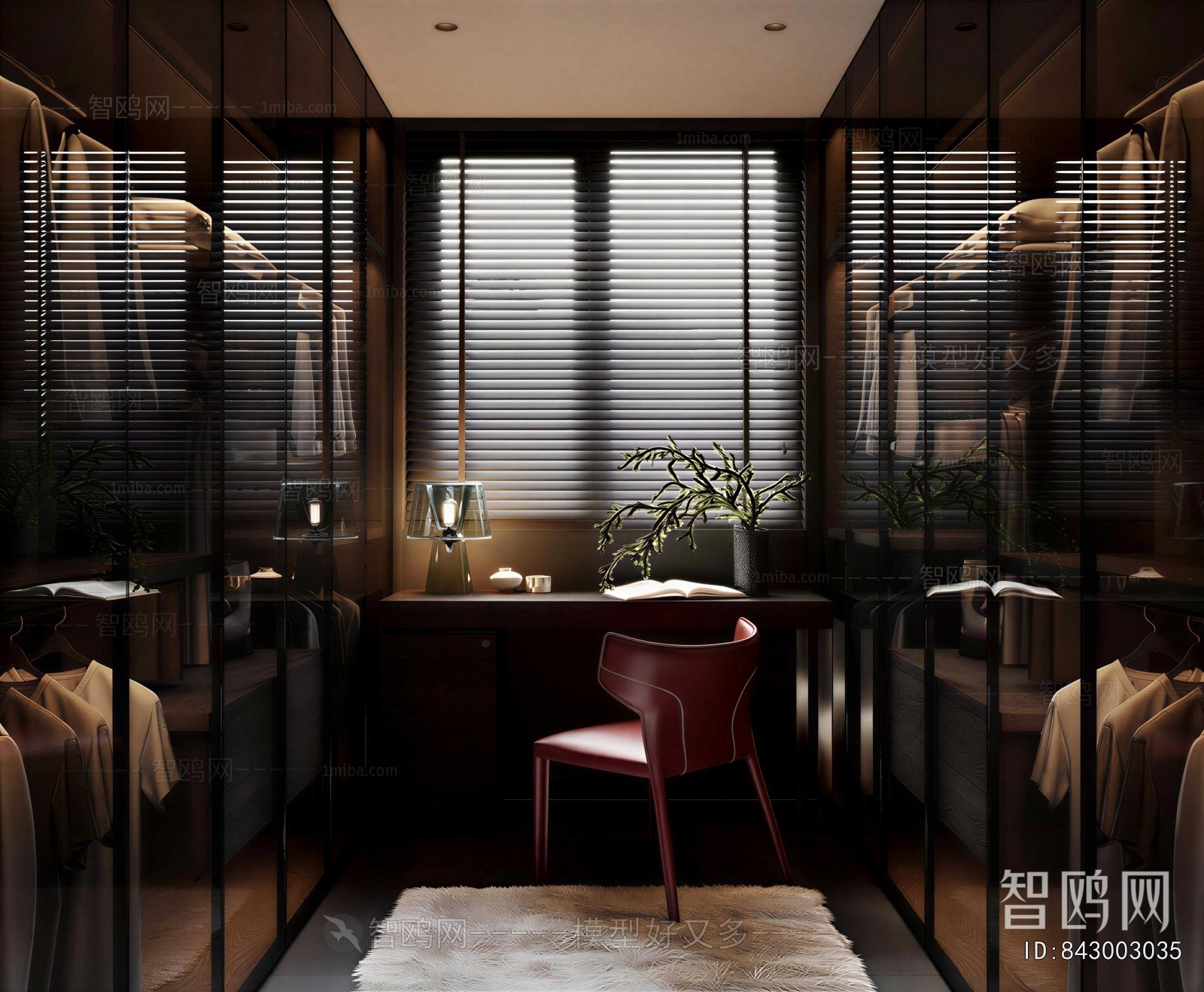 Modern Clothes Storage Area