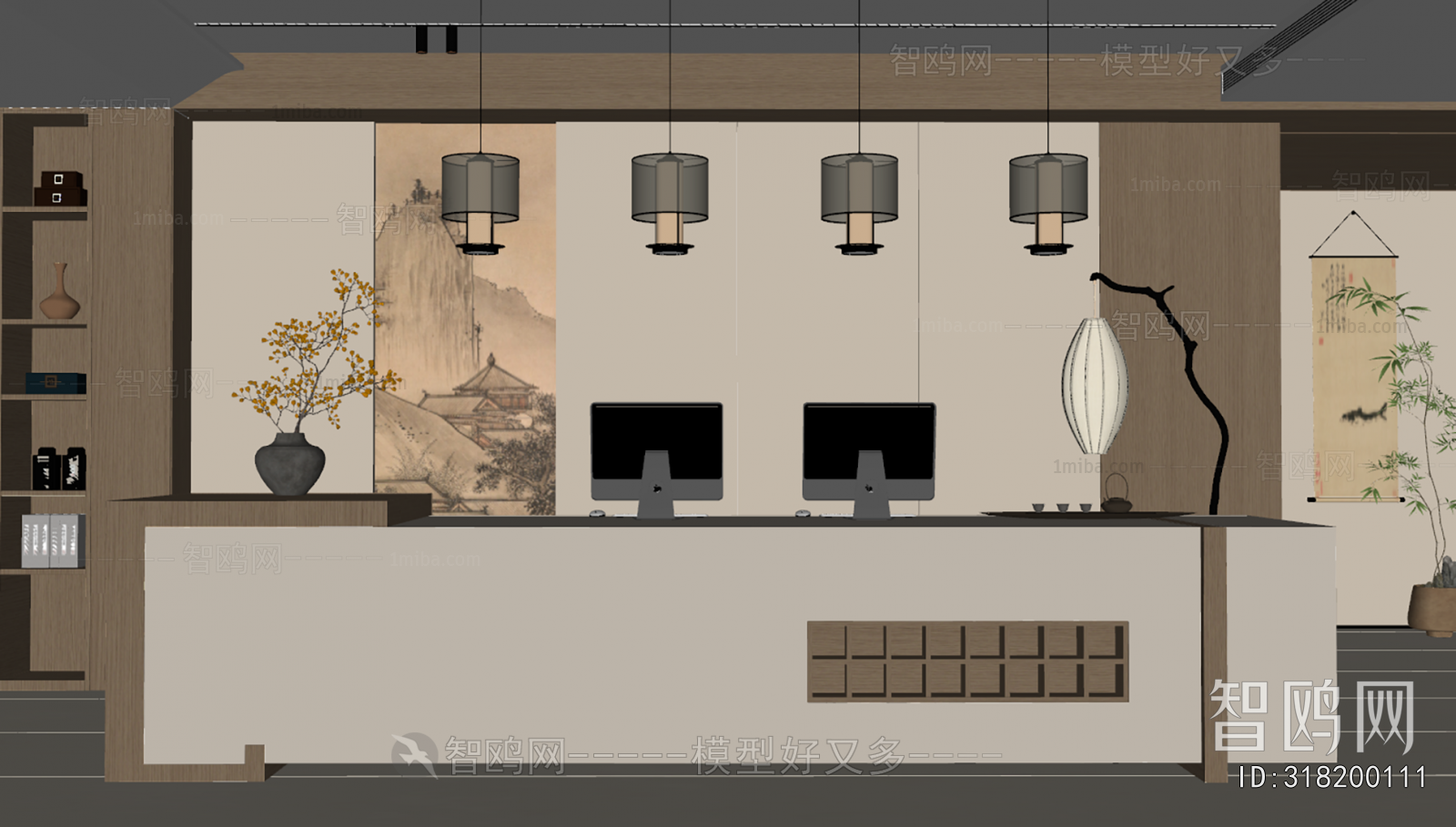 New Chinese Style Lobby Hall