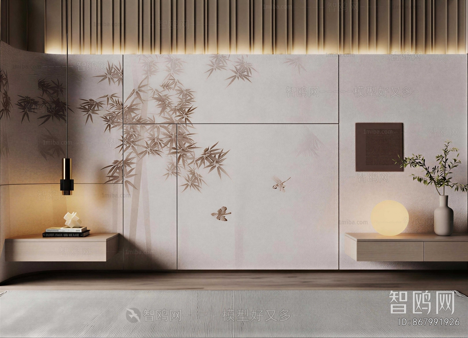 New Chinese Style TV Wall