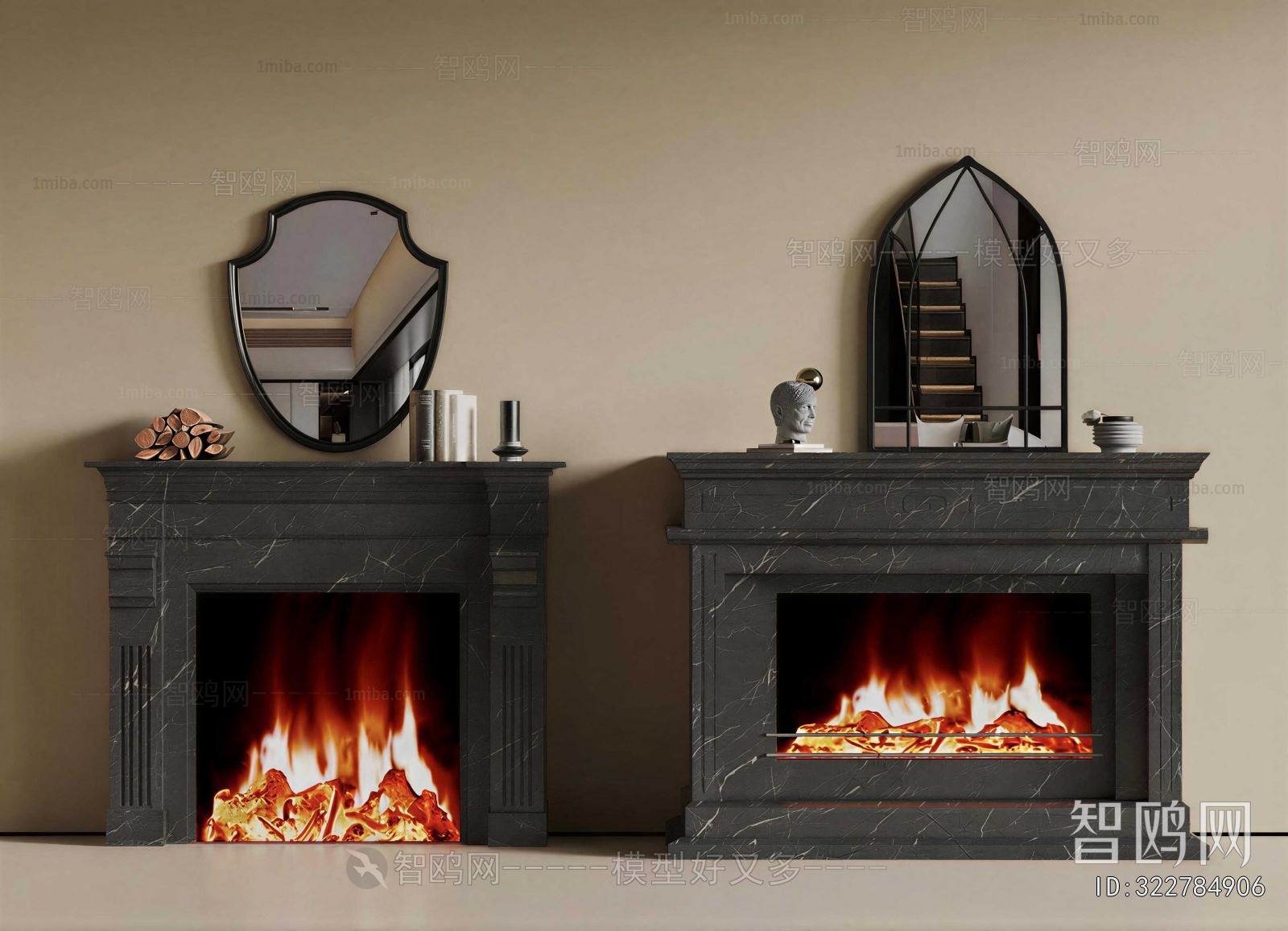 French Style Fireplace